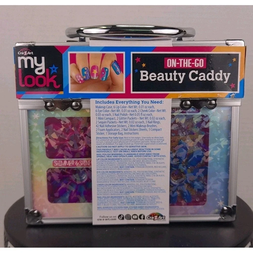 Cra Z Art My Look‎ On The Go Beauty Caddy; Eyes Lips And Nails New In Box